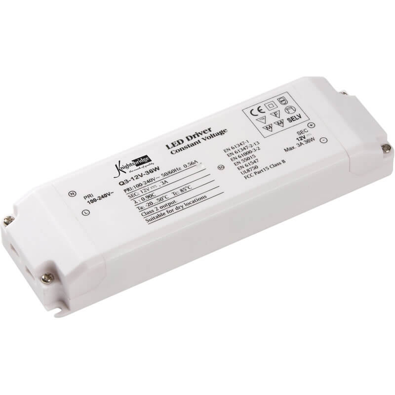 LED Power supply 230VAC 12VDC 36W rewireable