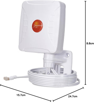 Poynting XPOL-1 V2 5G 3dBi Omni-Directional Cross Polarised LTE 2x2 MIMO Outdoor Antenna, White