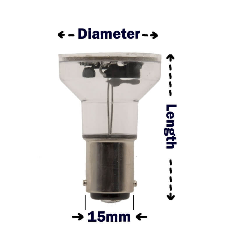 BA15D 8 LED SPOT