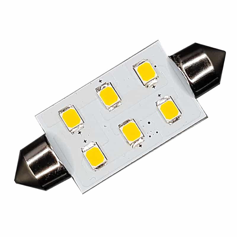 Festoon 42mm 6 LED bulb