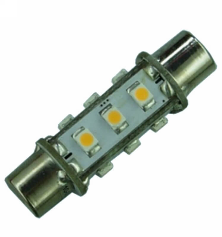 Festoon 42mm 12 LED Dimple bulb