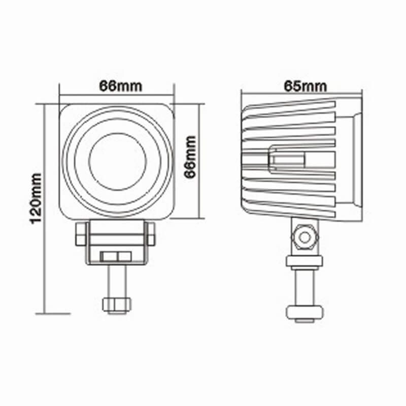 Boat Tunnel Light 10W, 8 degree