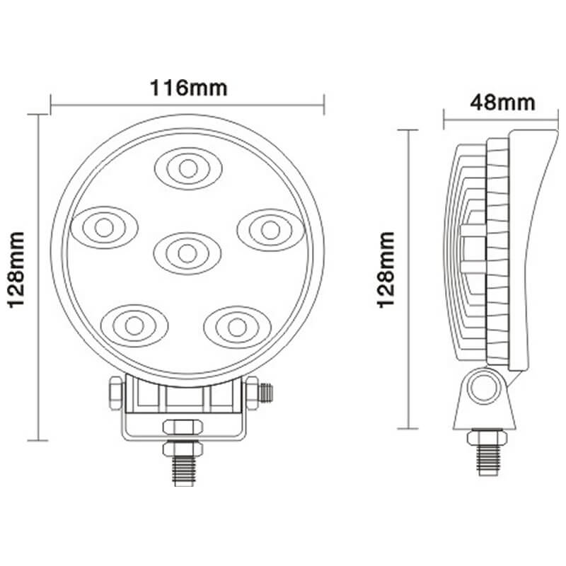 Boat Tunnel Light 18W, 30 degree