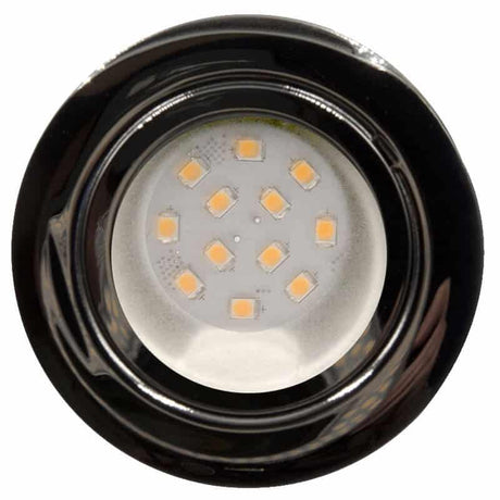 CAB12 downlight Chrome finish with replaceable 12 LED bulb, 12v/24v