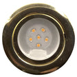 CAB6 downlight Brass finish with replaceable 6 LED bulb, 12v/24v