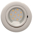 CAB10 downlight White finish with replaceable 10 LED bulb, 12v/24v