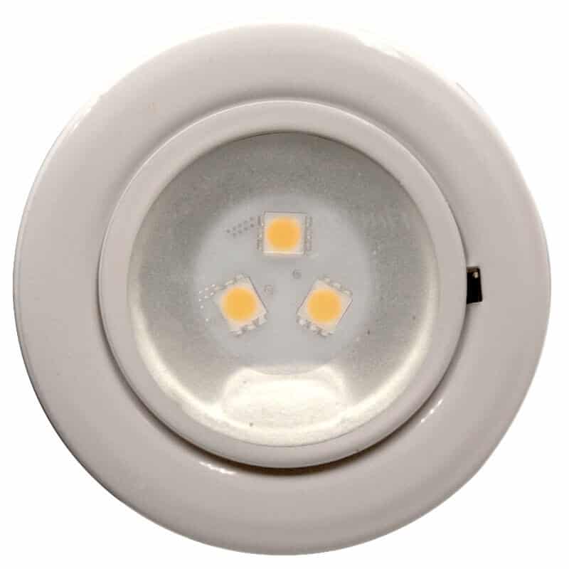 24v or 12v downlight White finish Light with 3 LED