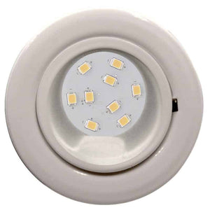 CAB9X downlight White with 3-Step Dimmable 9 LED bulb, 12v/24v