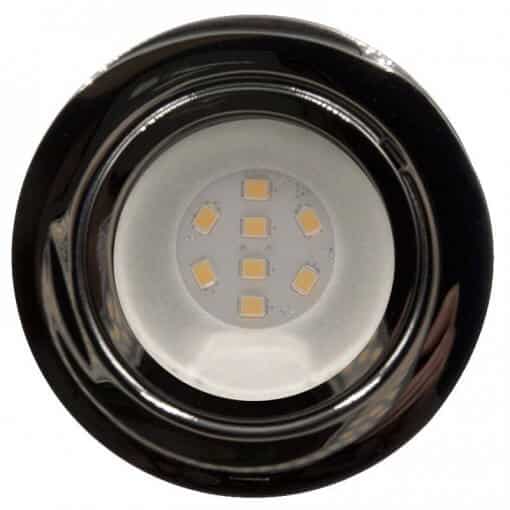CAB8 downlight Chrome finish with replaceable 8 LED bulb, 12v/24v