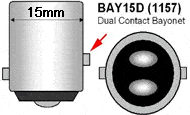 BAy15D base with OFFSET pins
